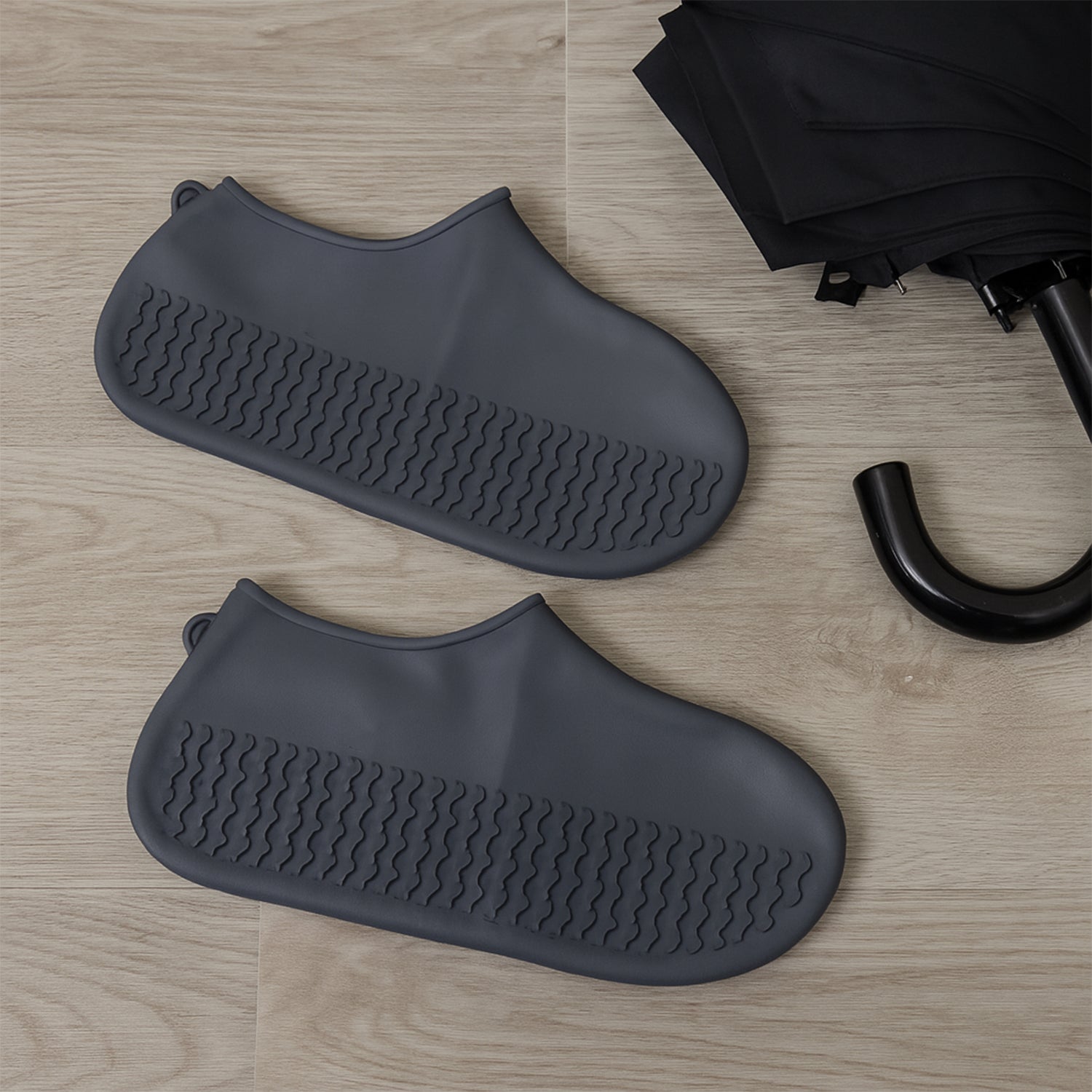 Foldable Rain Shoe Cover (Grey) Foldable Rain Shoe Cover (Grey)